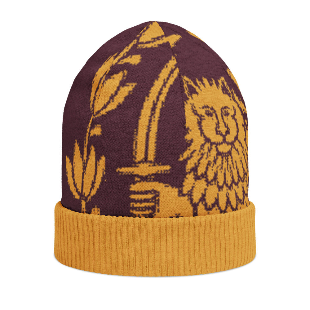 Lion & Sun Knitted beanie