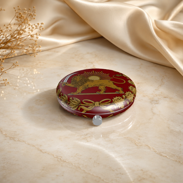 Double-Sided Lion & Sun Pocket Mirror | آینه جیبی دوطرفه شیر و خورشید