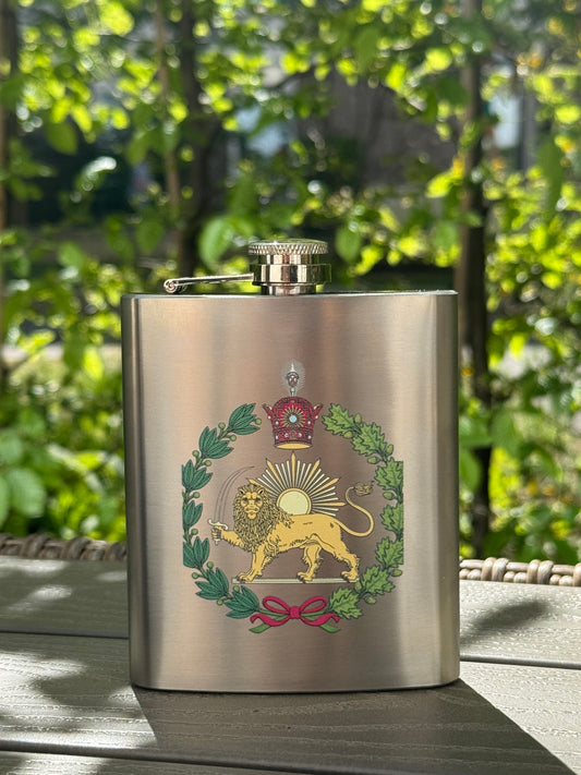 Lion & Sun Flask – 180ml- فلاسک جیبی شیر و خورشید – ۱۸۰ میلی‌لیتر