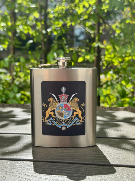 Imperial Emblem Flask – 180ml - فلاسک جیبی نشان شاهنشاهی – ۱۸۰ میلی‌لیتر