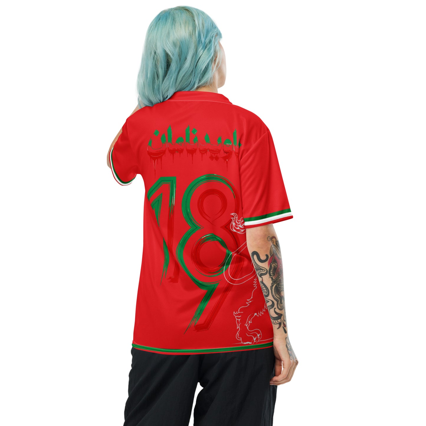 Iran Team Melli Jersey | Red Football Shirt Unisex | جرسی تیم ملی ایران