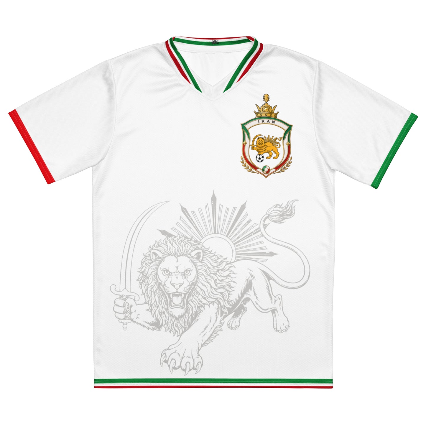 Iran Team Melli Jersey | Green White Red Football Shirt Unisex | جرسی تیم ملی ایران