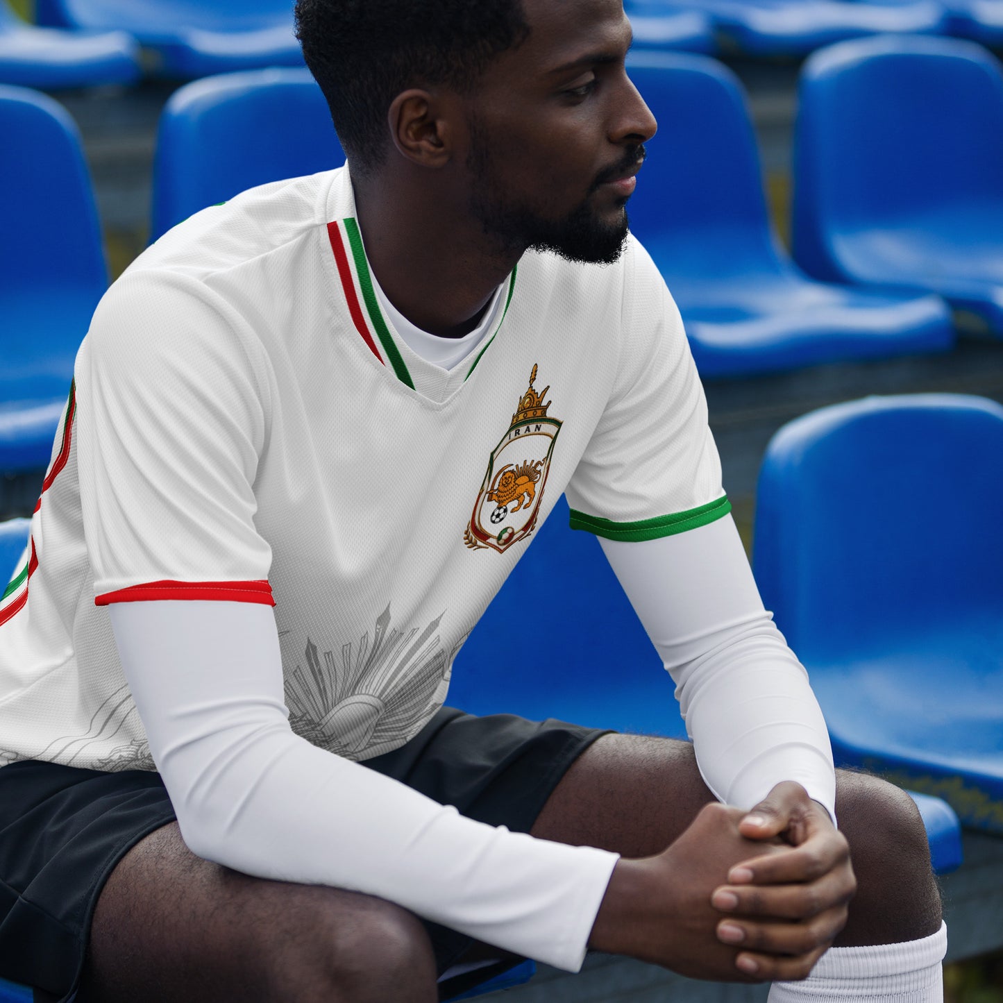 Iran Team Melli Jersey | Green White Red Football Shirt Unisex | جرسی تیم ملی ایران