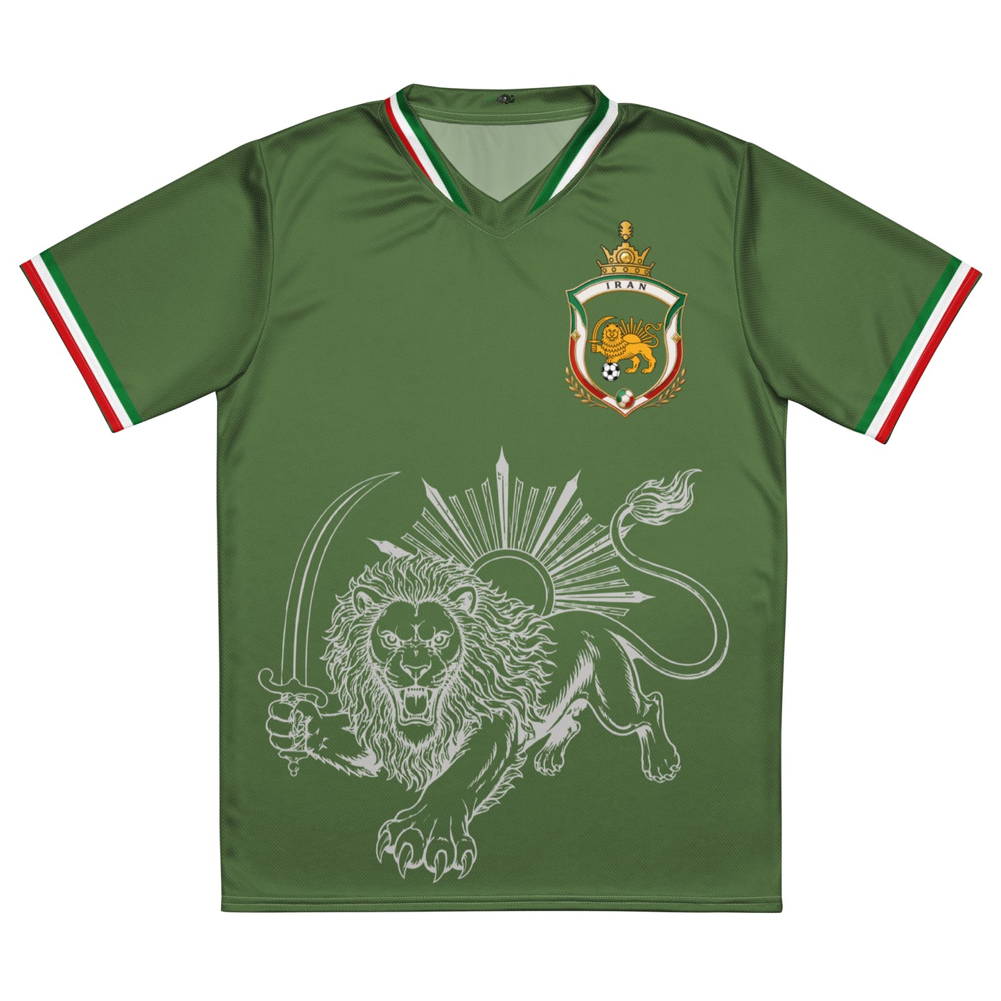 Iran Team Melli Jersey | Green Football Shirt Unisex | جرسی تیم ملی ایران