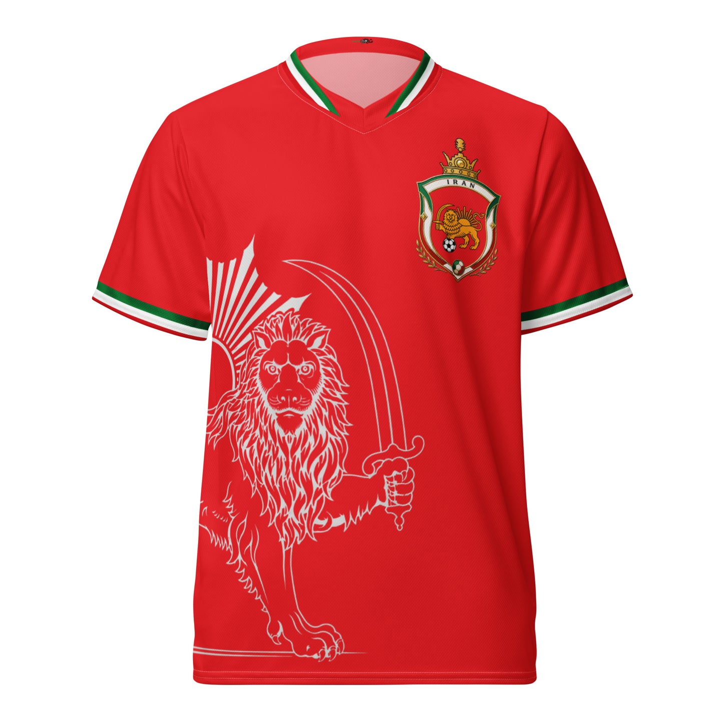 Iran Team Melli Jersey | Red Football Shirt Unisex | جرسی تیم ملی ایران