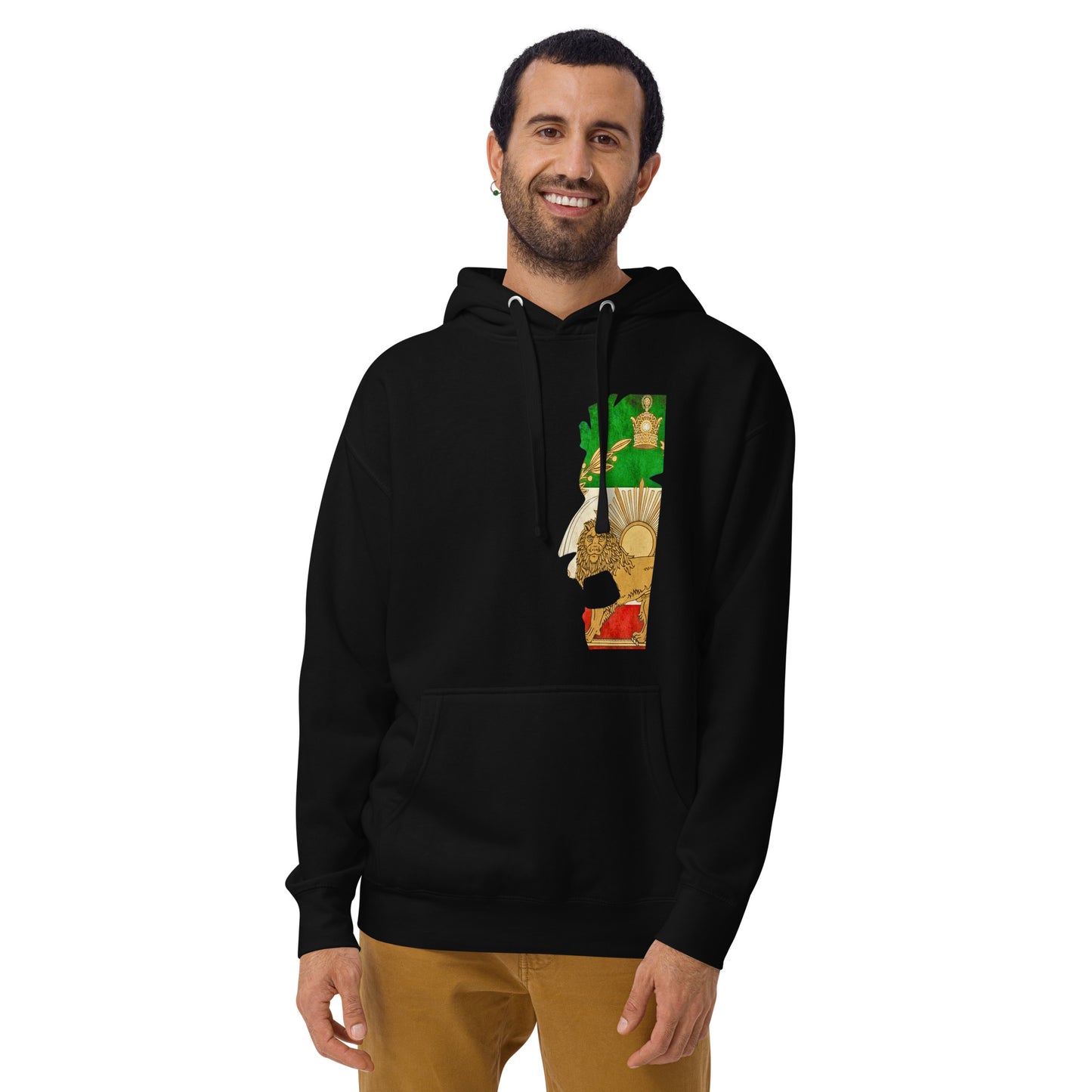 Shiro khorshid-halfface-Unisex Hoodie