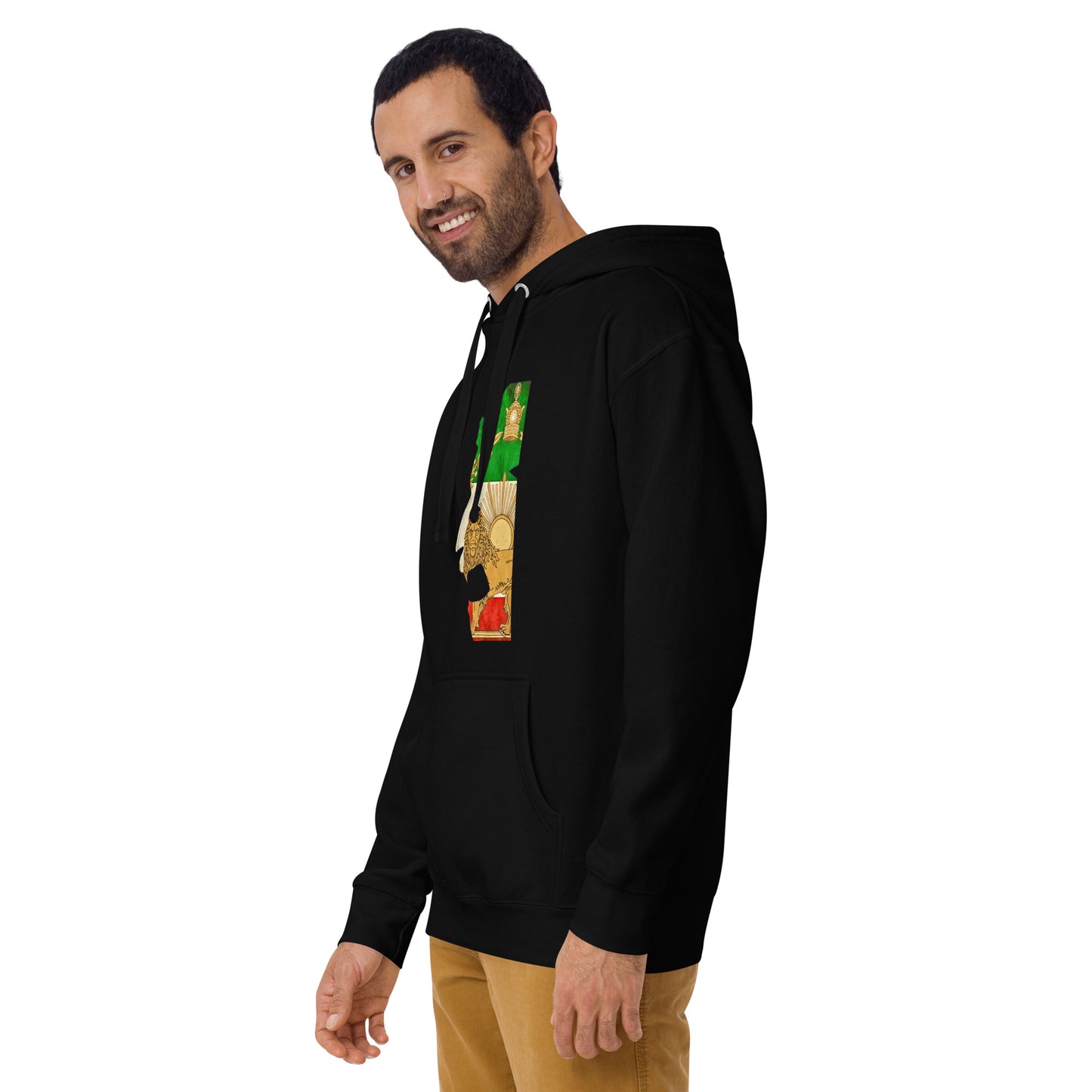 Shiro khorshid-halfface-Unisex Hoodie