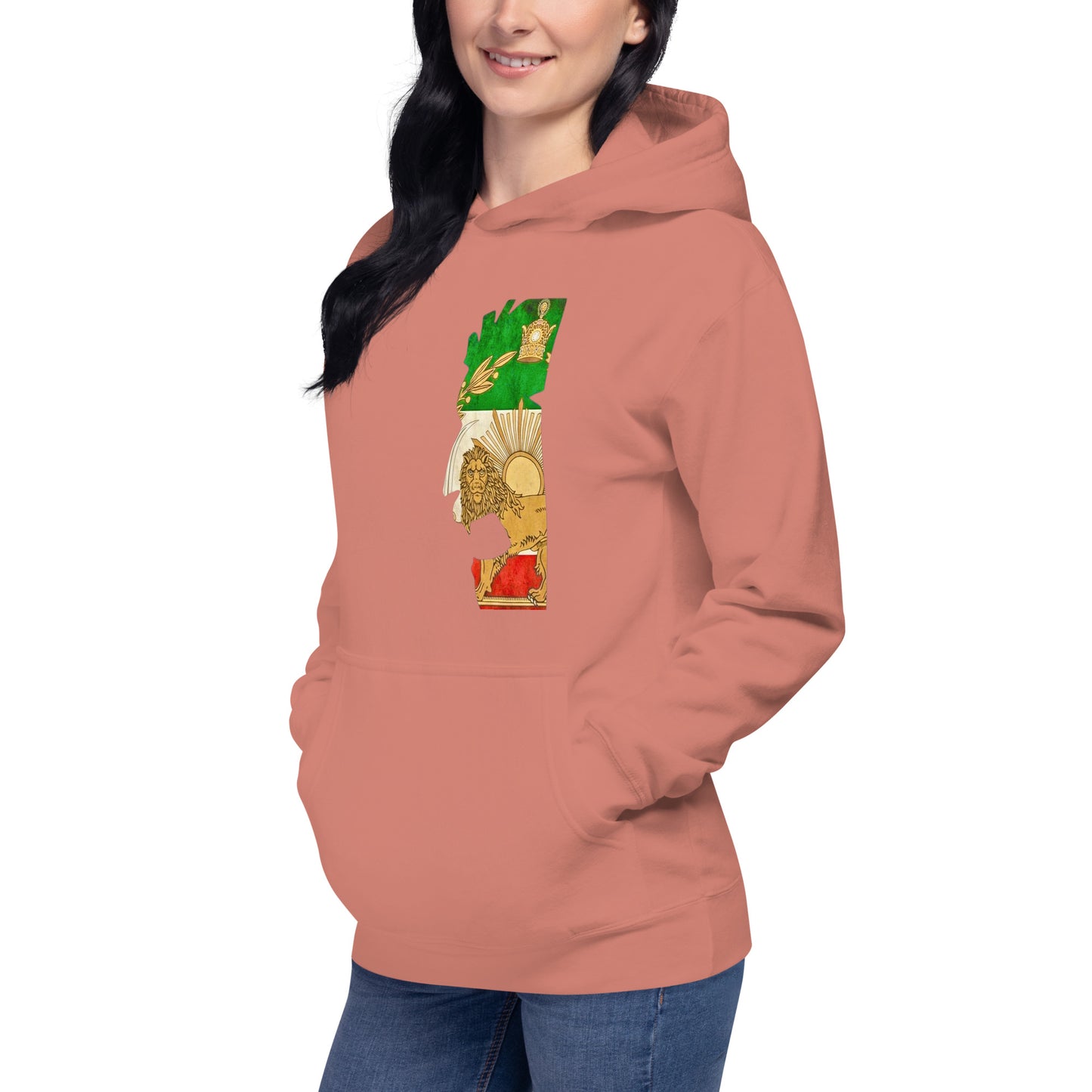 Shiro khorshid-halfface-Unisex Hoodie
