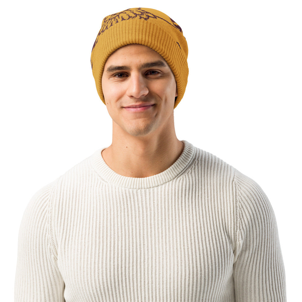 Lion & Sun Knitted beanie