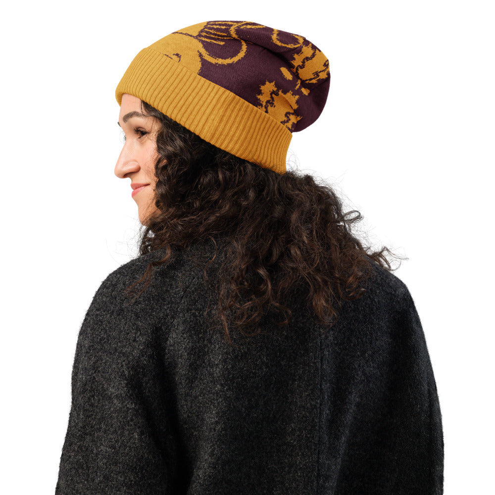 Lion & Sun Knitted beanie