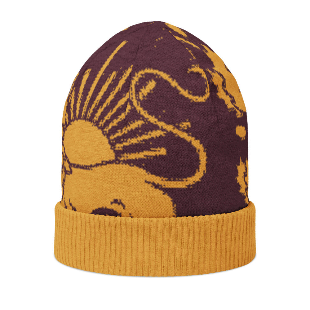 Lion & Sun Knitted beanie