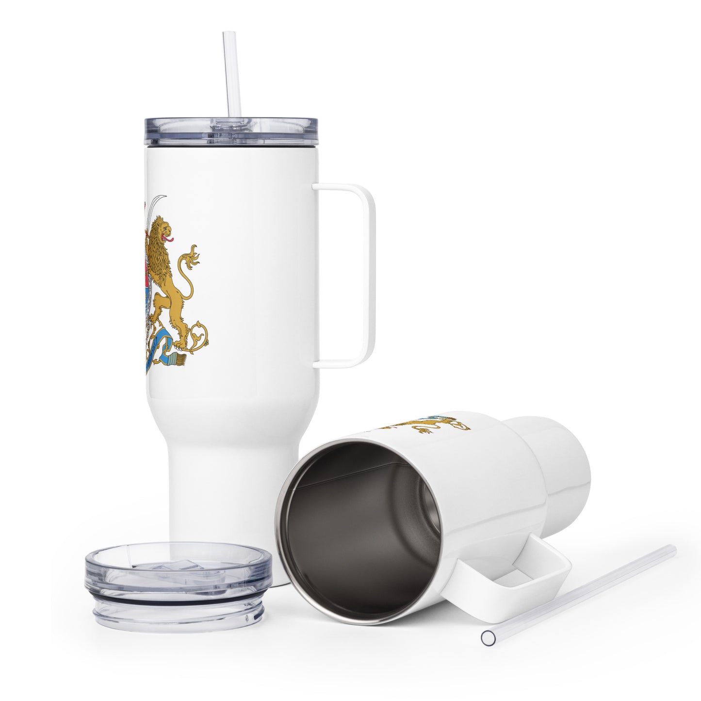 Shahanshahi Travel Mug with Handle ماگ مسافرتی شاهنشاهی | SHAH Maison