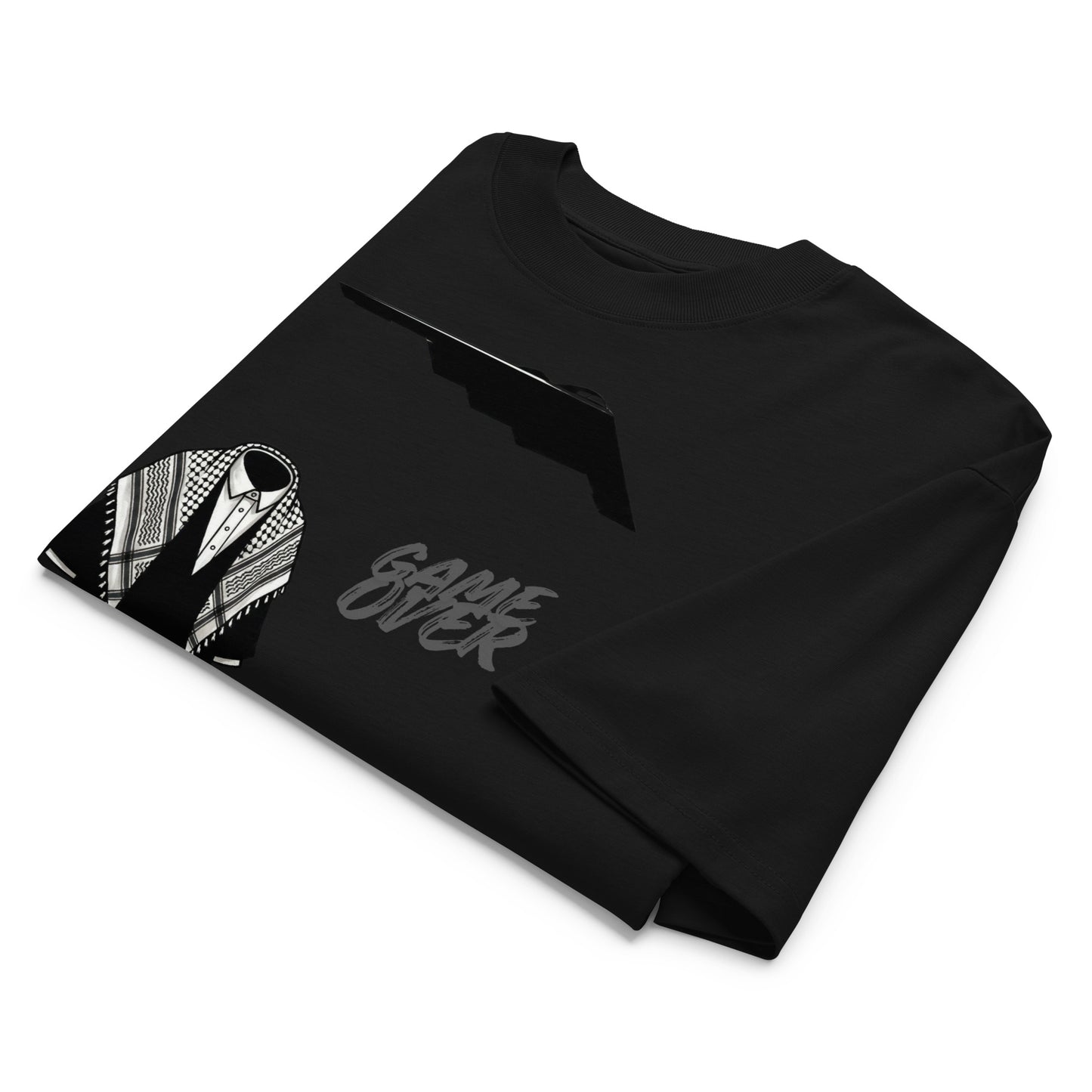 MOOSHALI&MOOJALI-Unisex organic oversized high neck t-shirt