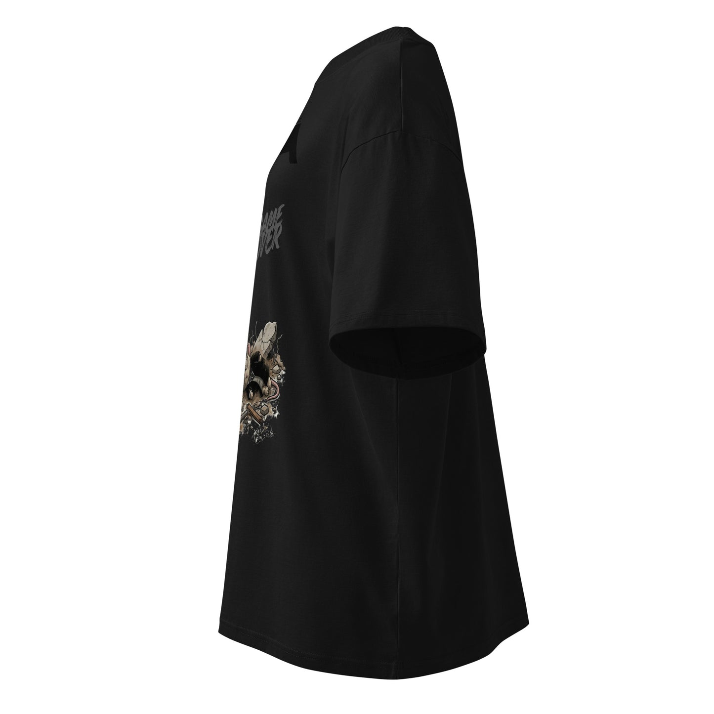 MOOSHALI&MOOJALI-Unisex organic oversized high neck t-shirt