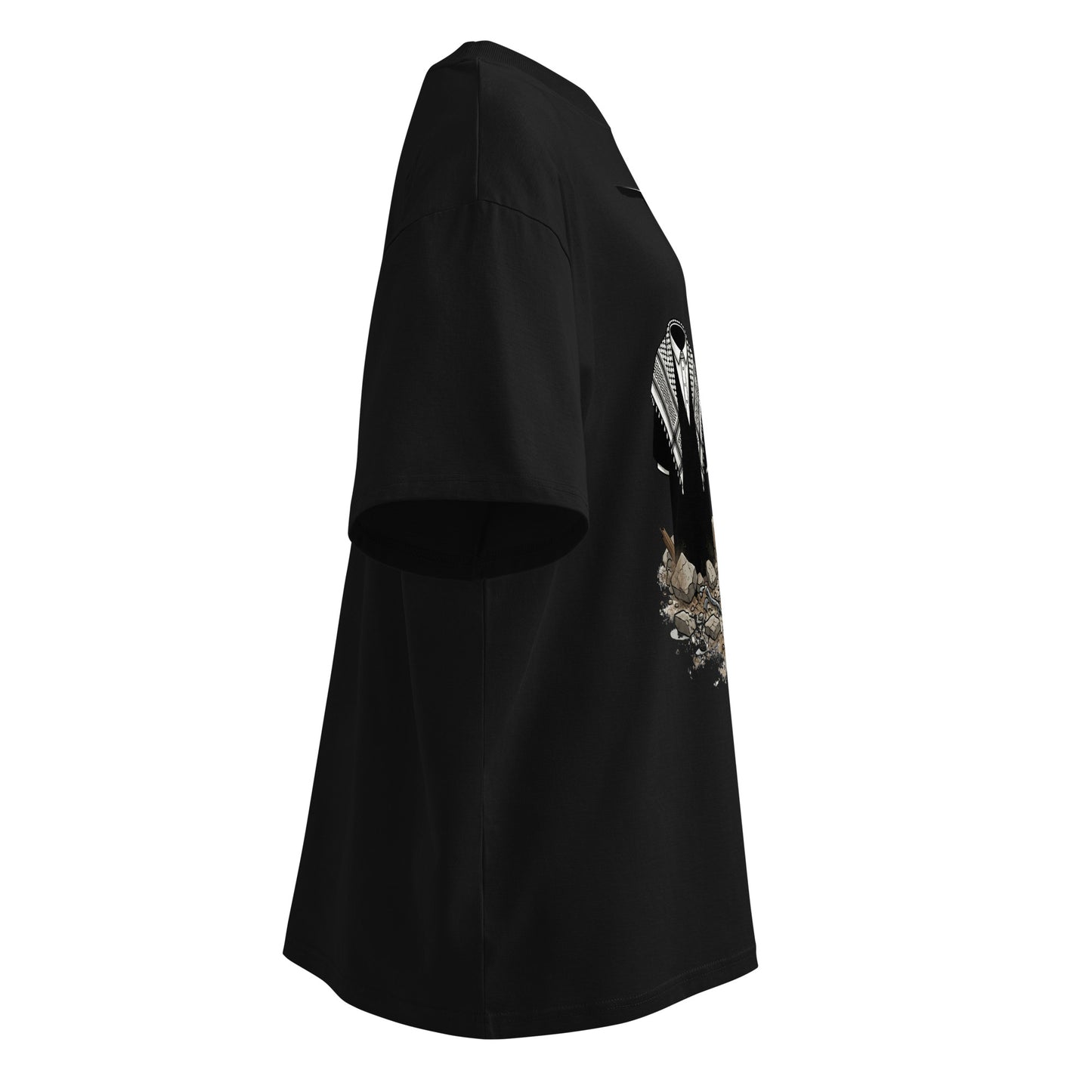 MOOSHALI&MOOJALI-Unisex organic oversized high neck t-shirt