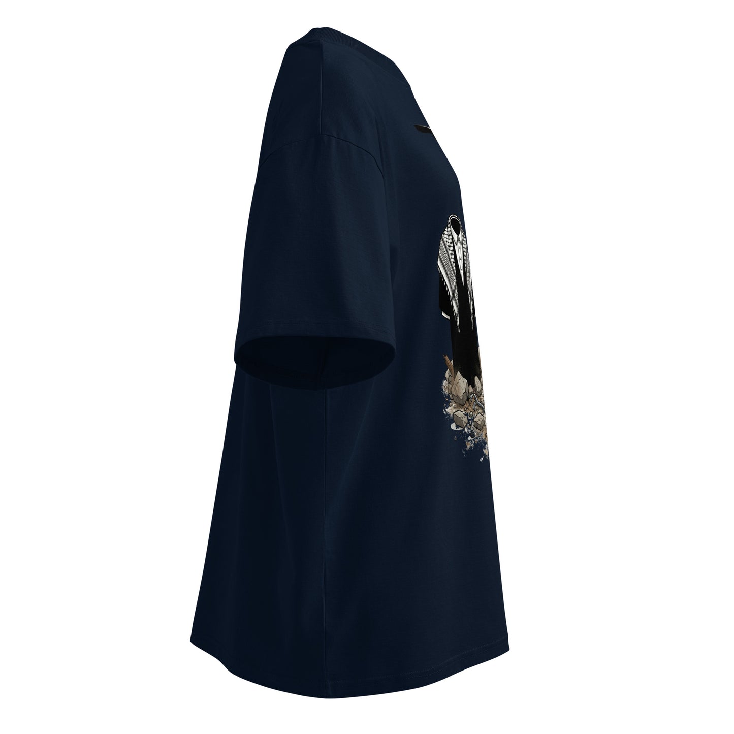 MOOSHALI&MOOJALI-Unisex organic oversized high neck t-shirt