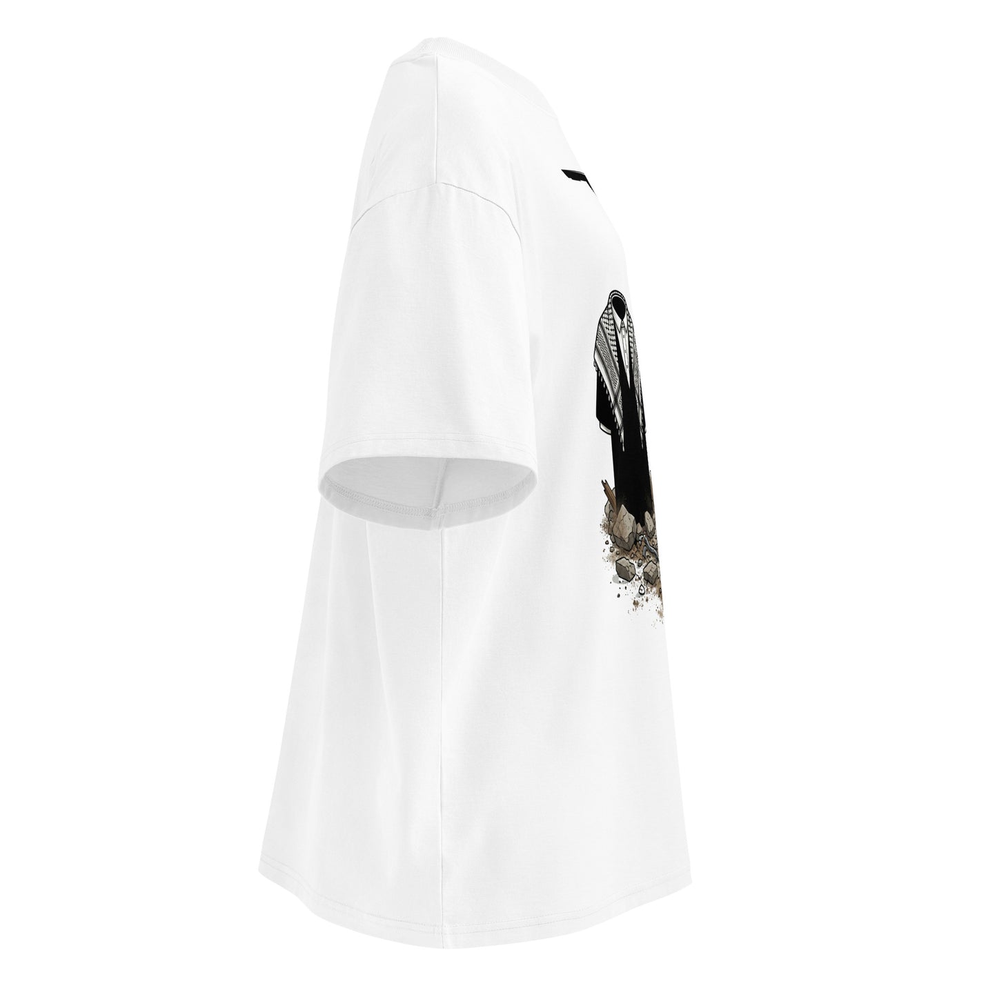 MOOSHALI&MOOJALI-Unisex organic oversized high neck t-shirt