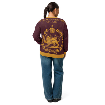 LION&SUN-IMPERIAL-Relaxed fit knitted crew neck sweater UNISEX