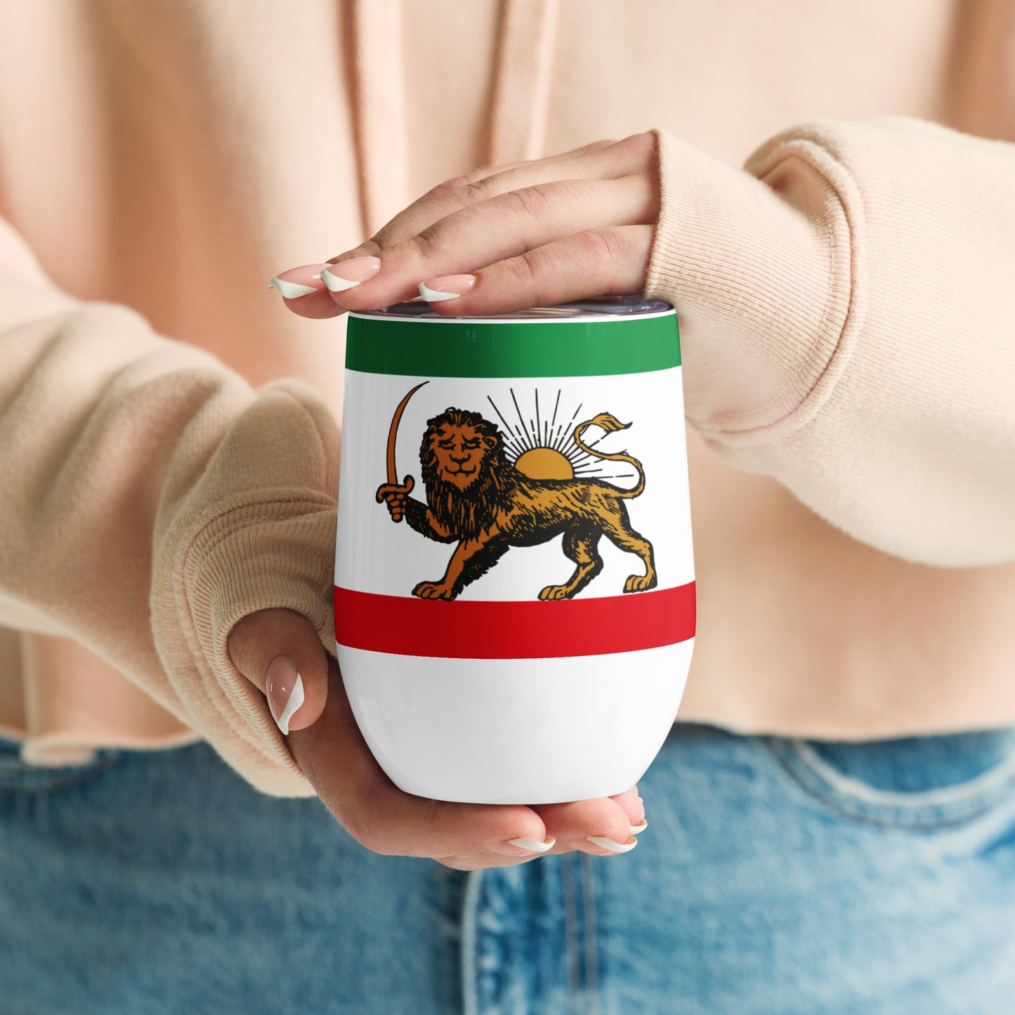 Lion&Sun-Wine tumbler