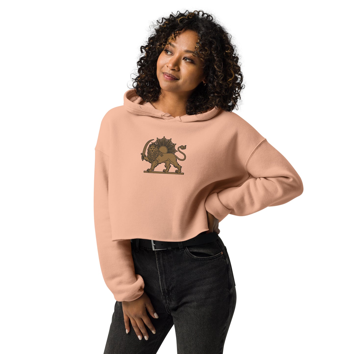 Shirokhorshid-Goldoozi-Crop Hoodie
